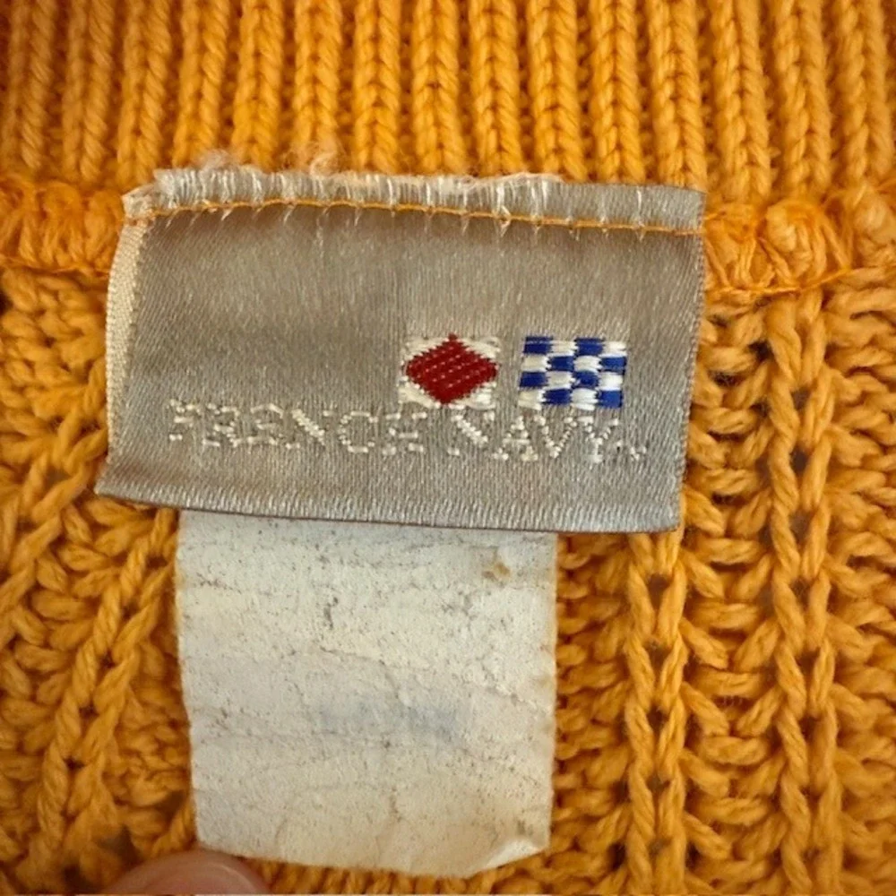VTG Womens Chunky 90s‎ Cotton Cable Knit Sweater XL Granola Thick Roll Neck - Picture 8 of 14